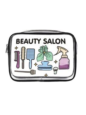 5/$20 NWT Clear PVC Cosmetic Bag Waterproof Travel Makeup Case Beauty Salon